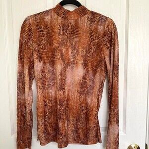 Willow & Root Women's Brown and Orange Shirt